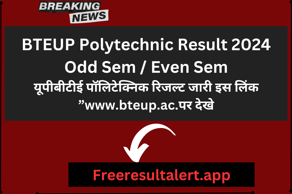 BTEUP Polytechnic Result 2024