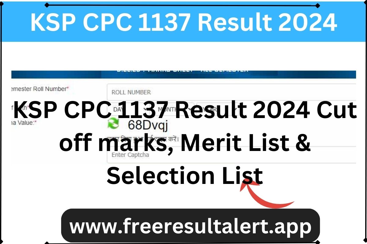 KSP CPC 1137 Result 2024