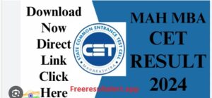 MAH MBA CET Result 2024