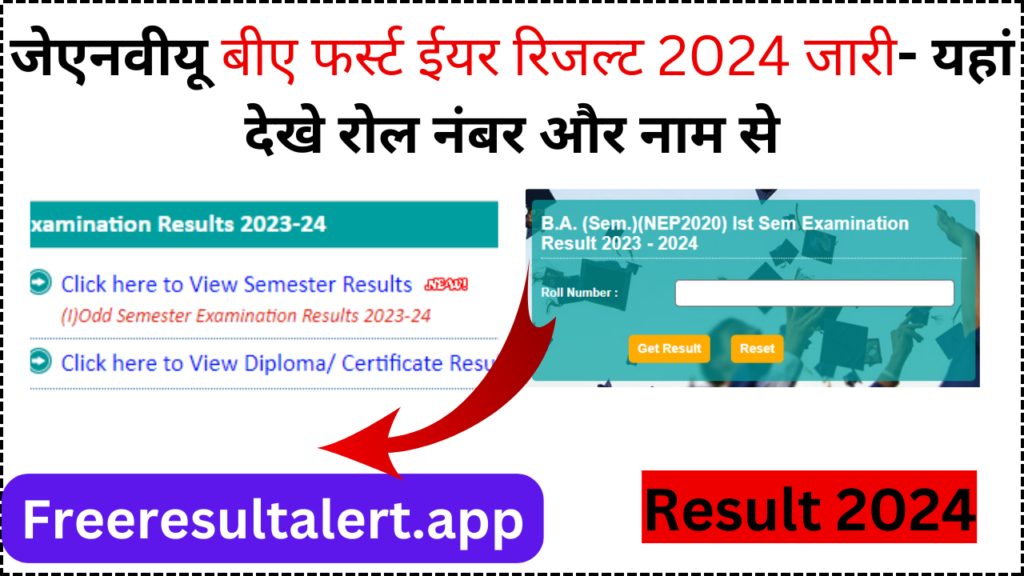 JNVU BA Result 2024